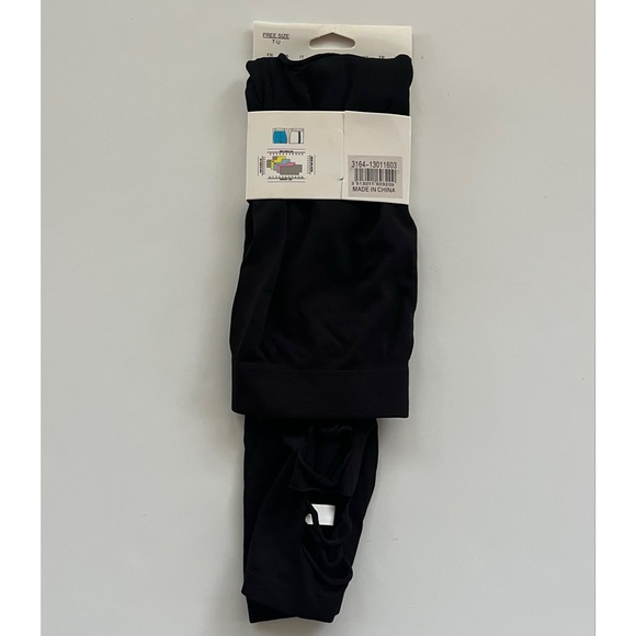 Wang Sheng Women’s Black Ripped Fashion Leggings One Size - Picture 4 of 5